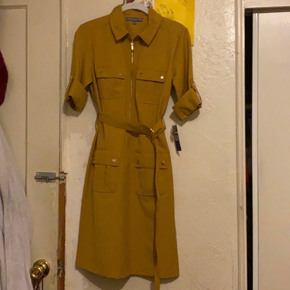 Brand: Sharagano, Color: Grooving Gold, Size: 4